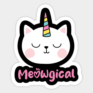 MEOWGICAL UNICORN CAT kitty Sticker